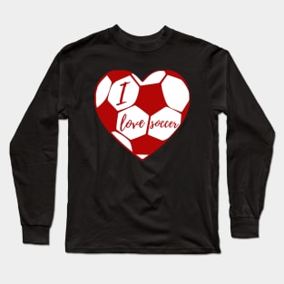 Soccer Heart Long Sleeve T-Shirt
